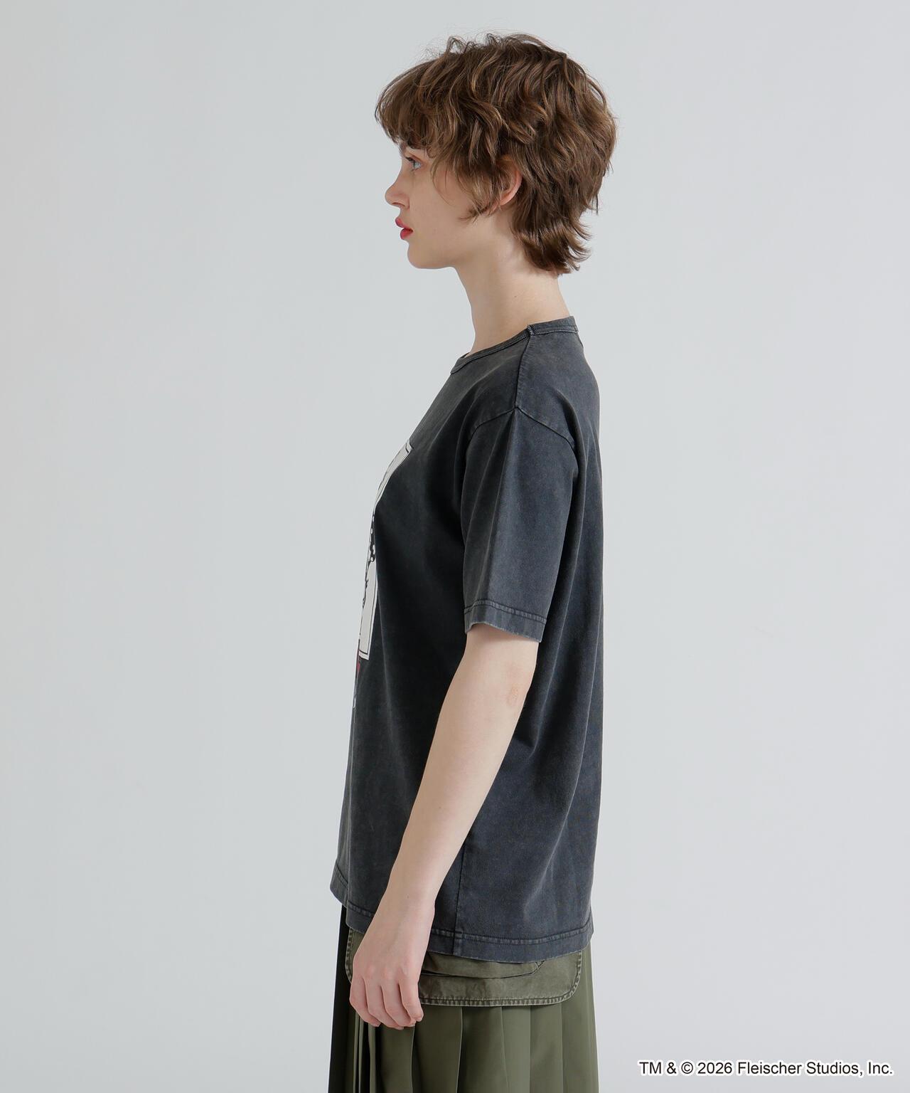 AVIREX × Betty Boop（貝蒂娃娃） 短袖T恤 FADE WASH S/S T-SHIRT