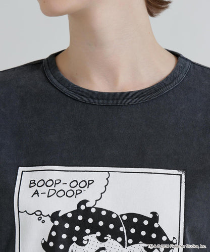 AVIREX × Betty Boop（貝蒂娃娃） 短袖T恤 FADE WASH S/S T-SHIRT