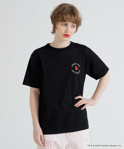 AVIREX × Betty Boop 學院風Logo短袖T恤
