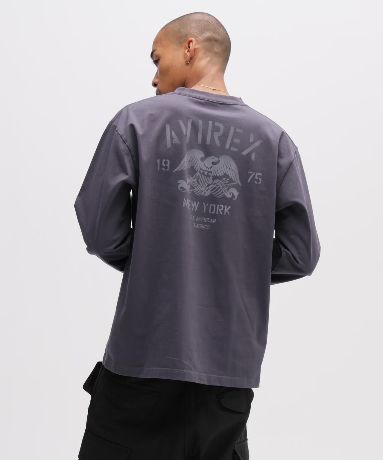 STENCIL L/S 圖案長袖T恤