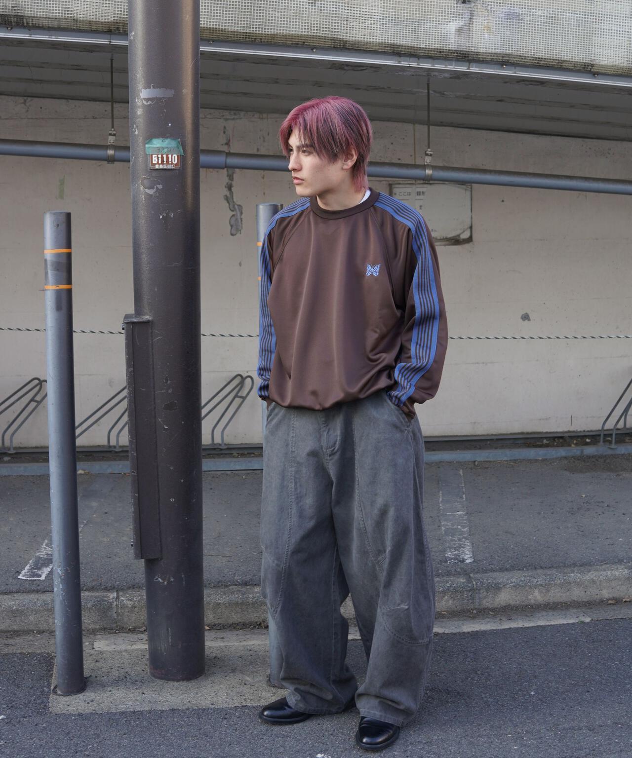 Needles 聯名 Track Crew Neck Shirt - Poly Smooth 上衣