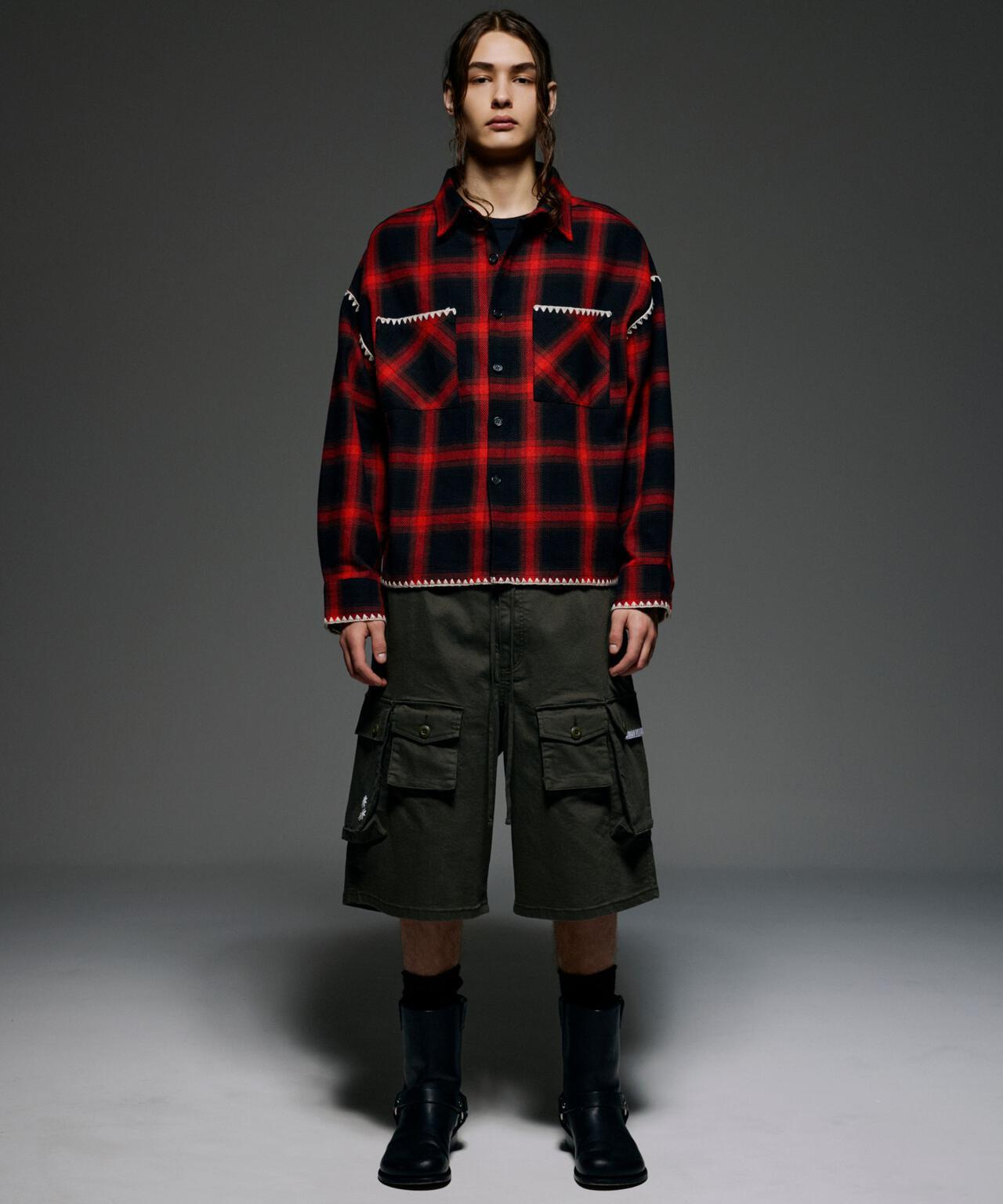 B omnivore/ビ―オムニボー HAND STITCH SHIRT