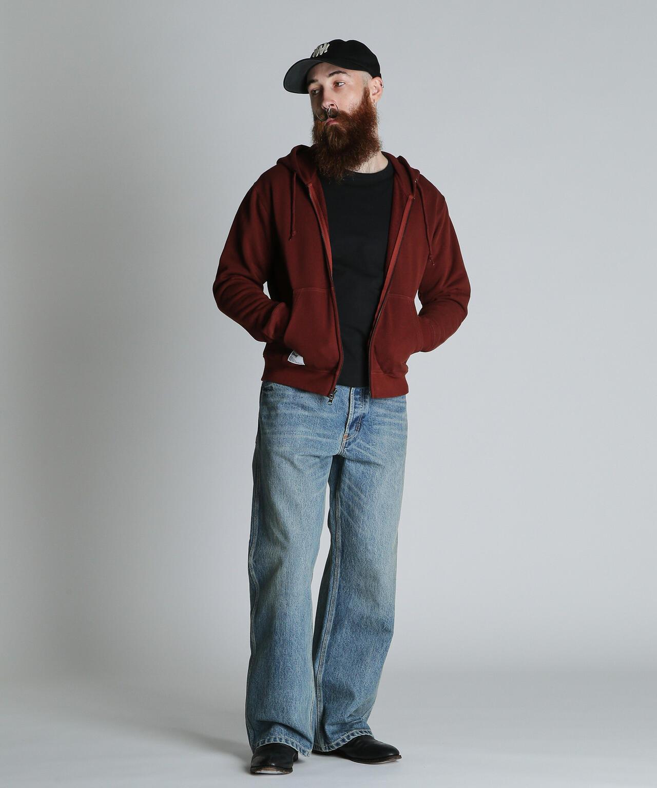FP WIDE DENIM PANTS USED 防火闊腿做舊牛仔褲