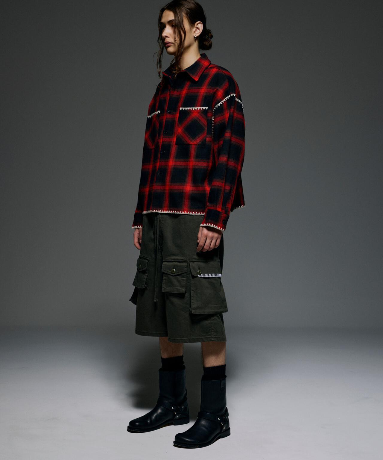 B omnivore/ビ―オムニボー HAND STITCH SHIRT