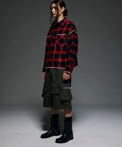 B omnivore/ビ―オムニボー HAND STITCH SHIRT