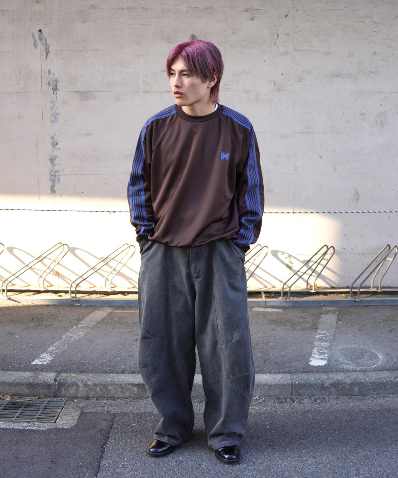 Needles 聯名 Track Crew Neck Shirt - Poly Smooth 上衣