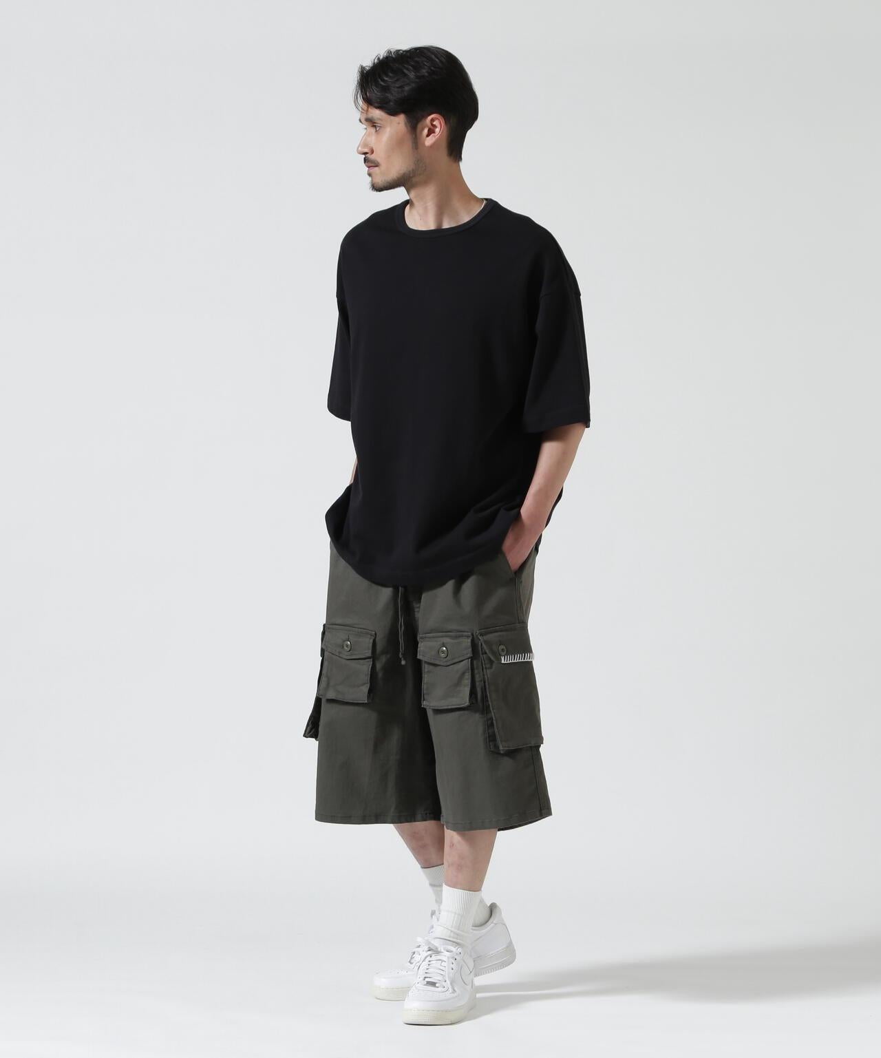 B omnivore HAND STITCH 工裝短褲