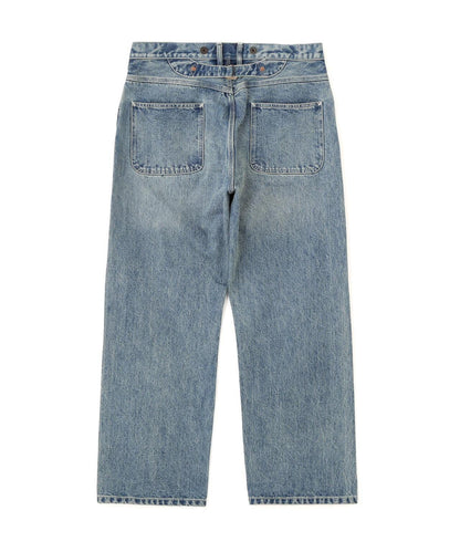 FP WIDE DENIM PANTS USED 防火闊腿做舊牛仔褲