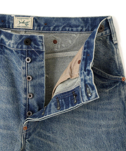 FP WIDE DENIM PANTS USED 防火闊腿做舊牛仔褲