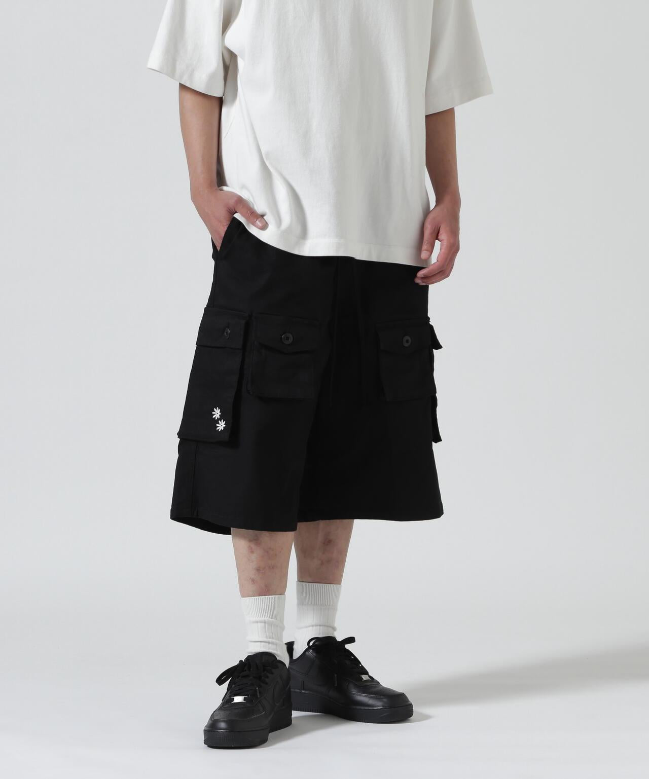 B omnivore HAND STITCH 工裝短褲