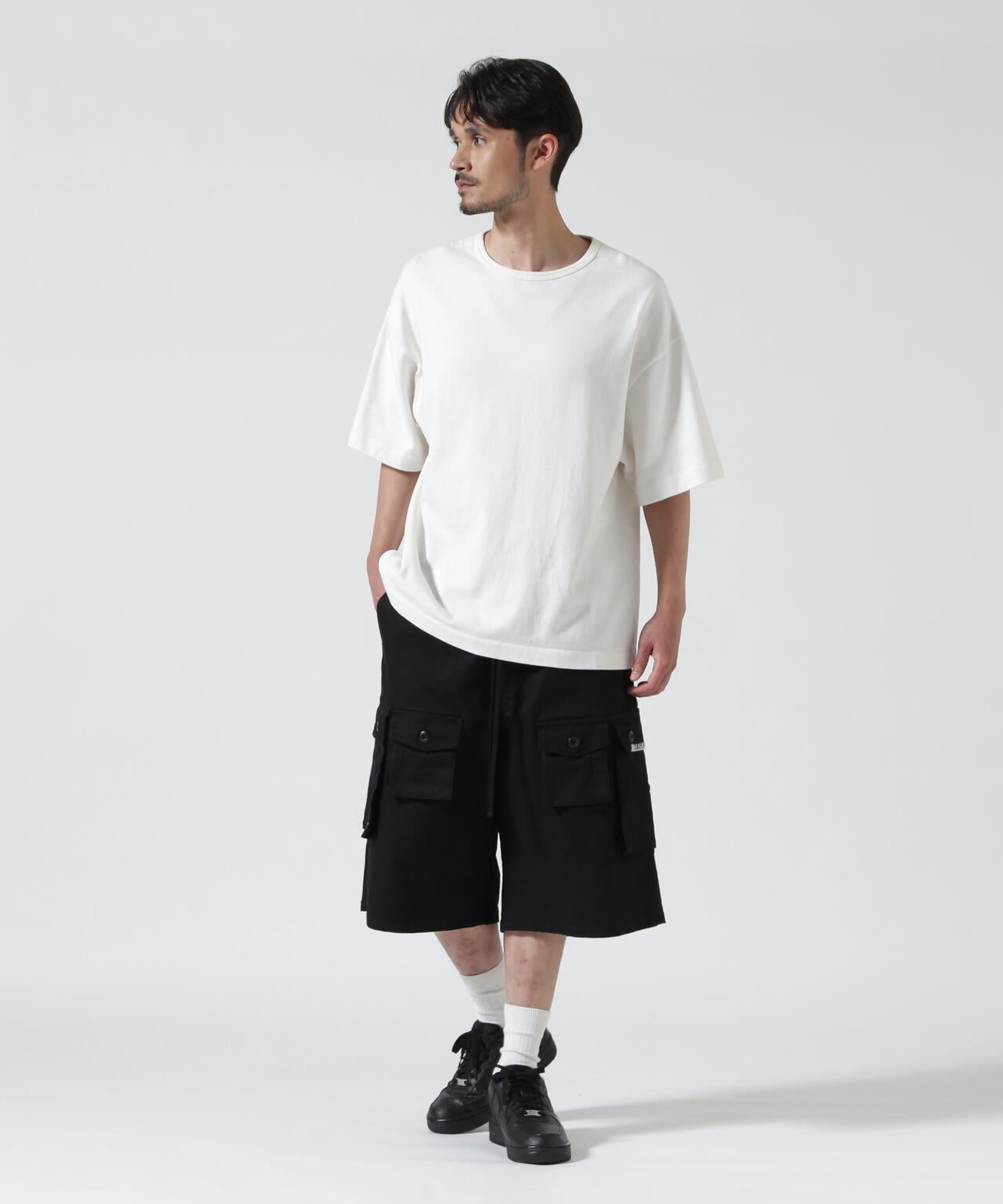 B omnivore HAND STITCH 工裝短褲