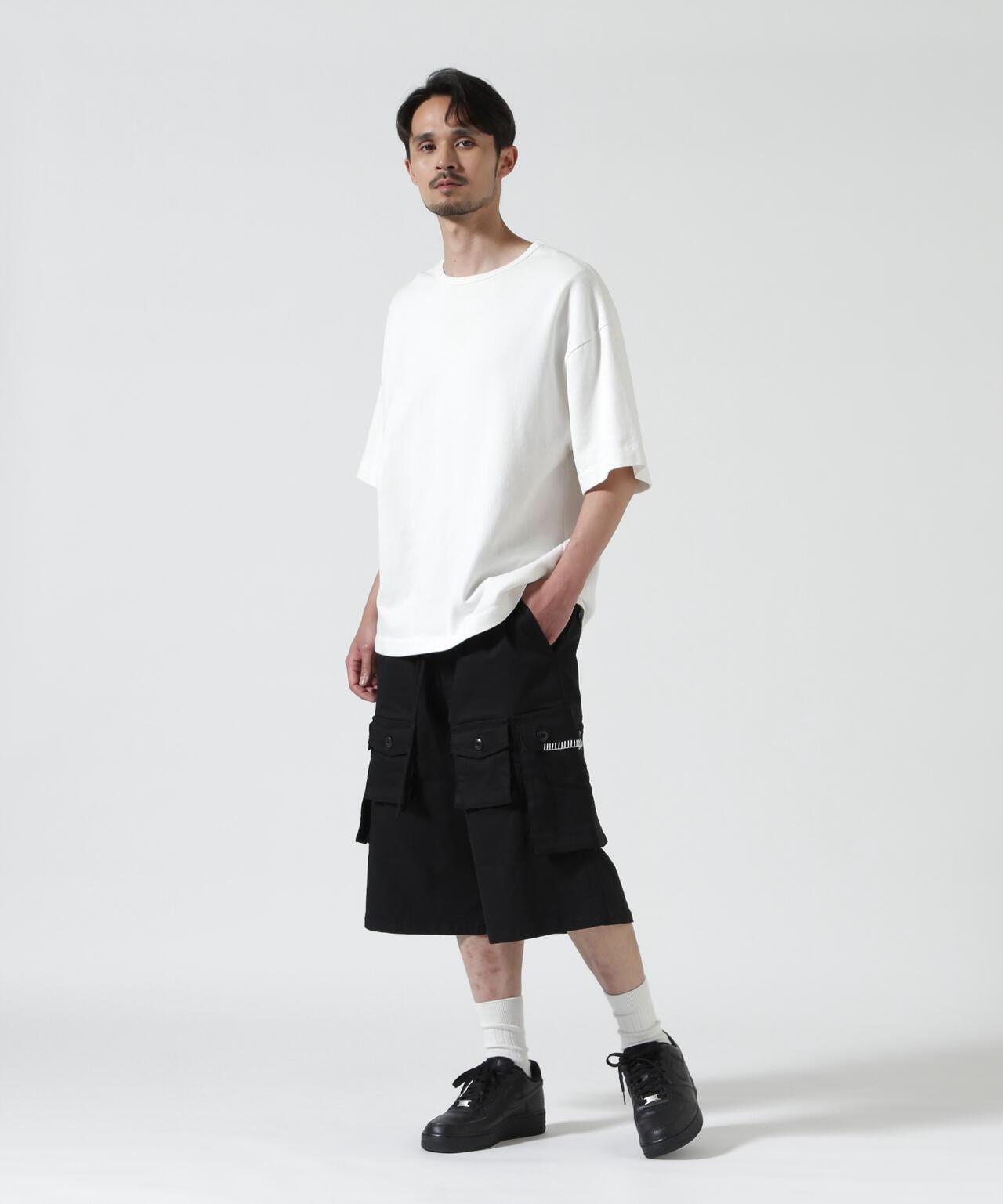 B omnivore HAND STITCH 工裝短褲
