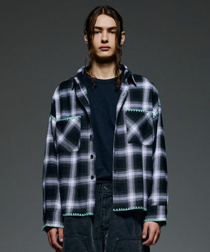B omnivore/ビ―オムニボー HAND STITCH SHIRT