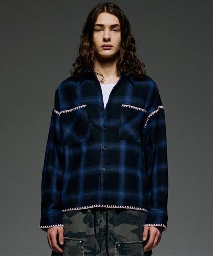 B omnivore/ビ―オムニボー HAND STITCH SHIRT