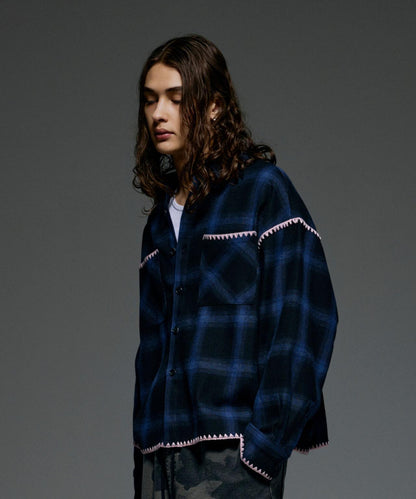 B omnivore/ビ―オムニボー HAND STITCH SHIRT