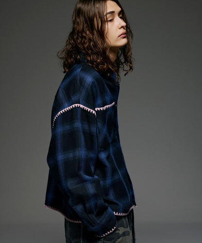B omnivore/ビ―オムニボー HAND STITCH SHIRT