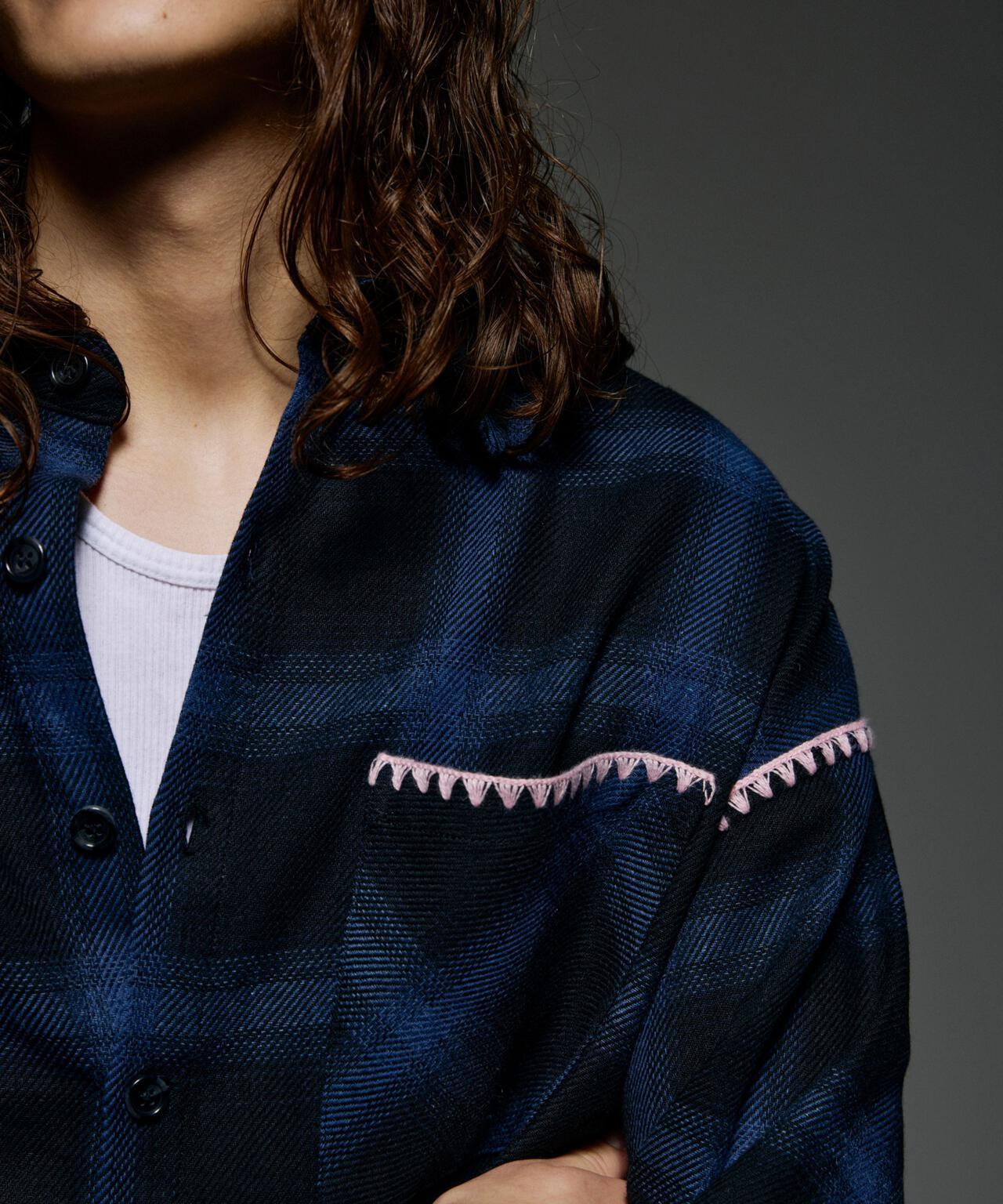 B omnivore/ビ―オムニボー HAND STITCH SHIRT