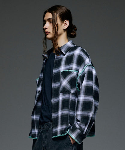 B omnivore/ビ―オムニボー HAND STITCH SHIRT
