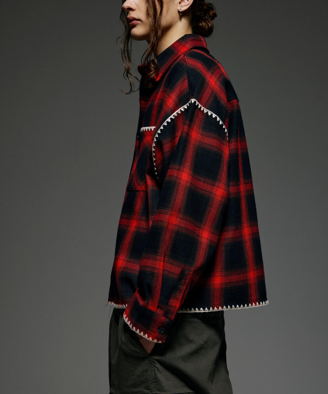 B omnivore/ビ―オムニボー HAND STITCH SHIRT