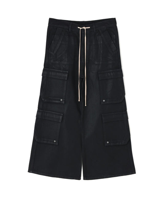 橡膠塗層 喇叭版型 11oz RABBER COATED FLARE CARGO PANTS 工裝褲
