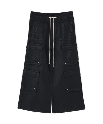 橡膠塗層 喇叭版型 11oz RABBER COATED FLARE CARGO PANTS 工裝褲