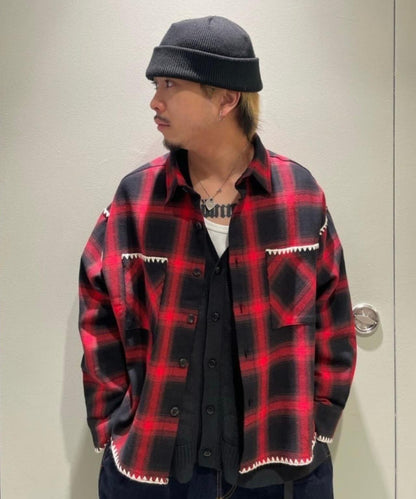 B omnivore/ビ―オムニボー HAND STITCH SHIRT