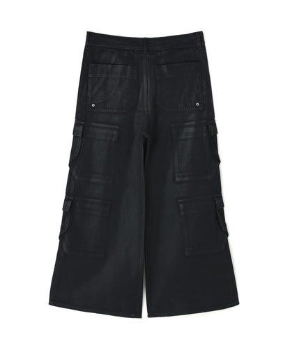 橡膠塗層 喇叭版型 11oz RABBER COATED FLARE CARGO PANTS 工裝褲