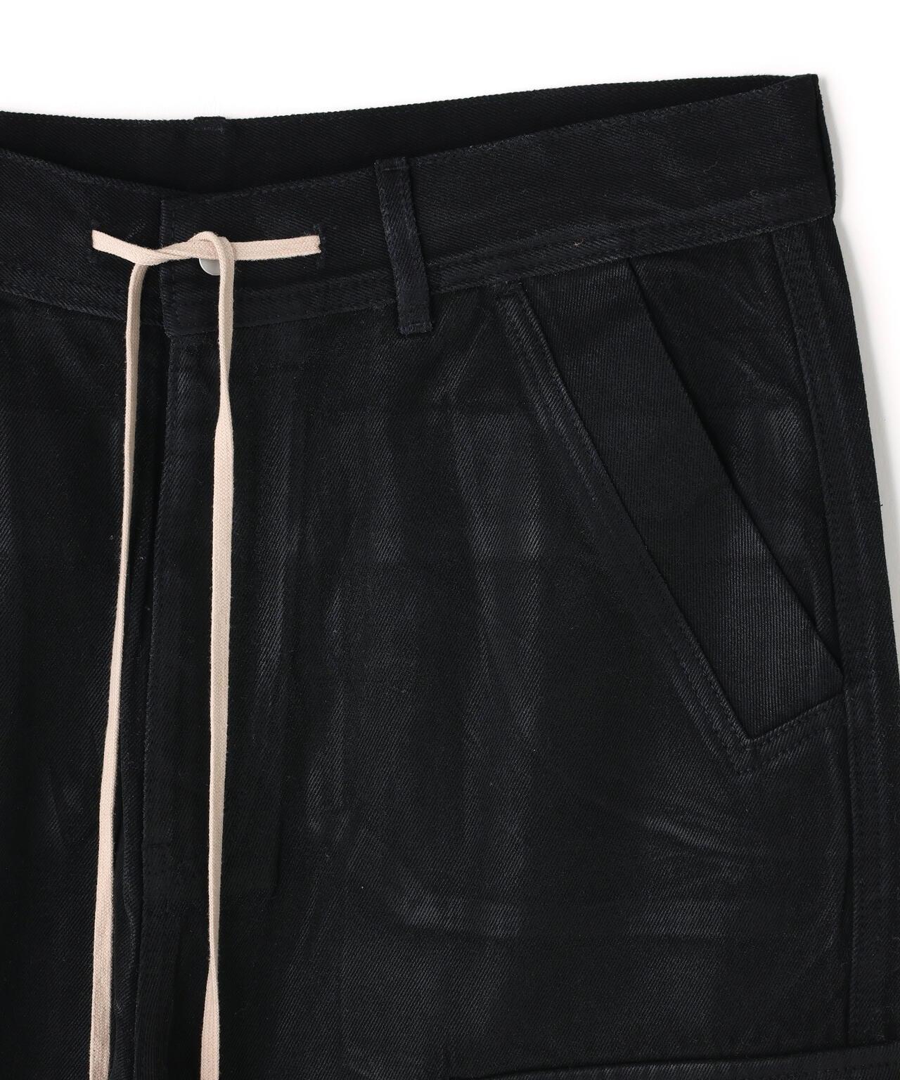 橡膠塗層 喇叭版型 11oz RABBER COATED FLARE CARGO PANTS 工裝褲