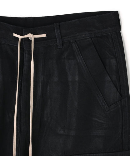 橡膠塗層 喇叭版型 11oz RABBER COATED FLARE CARGO PANTS 工裝褲