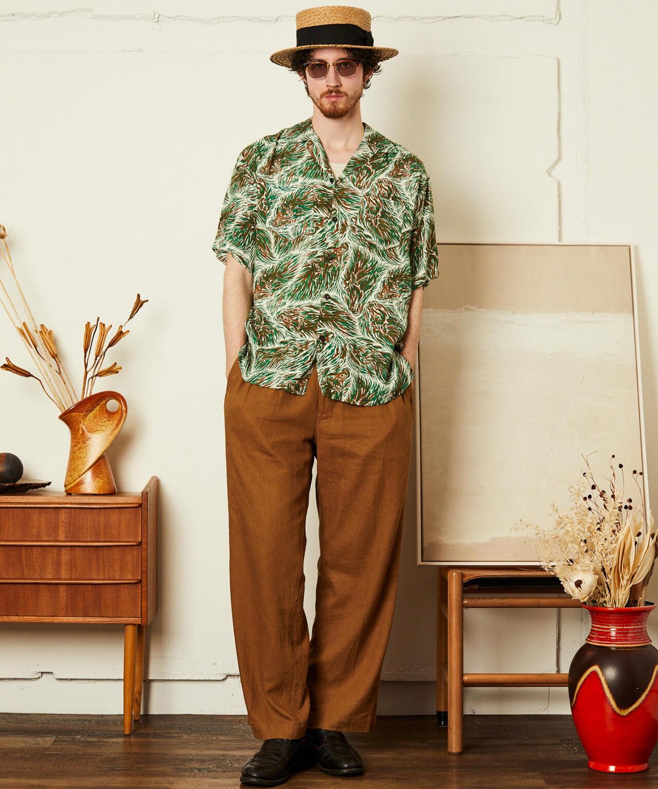 馬圖案 人造纖維 HORSE RAYON SHIRT 襯衫