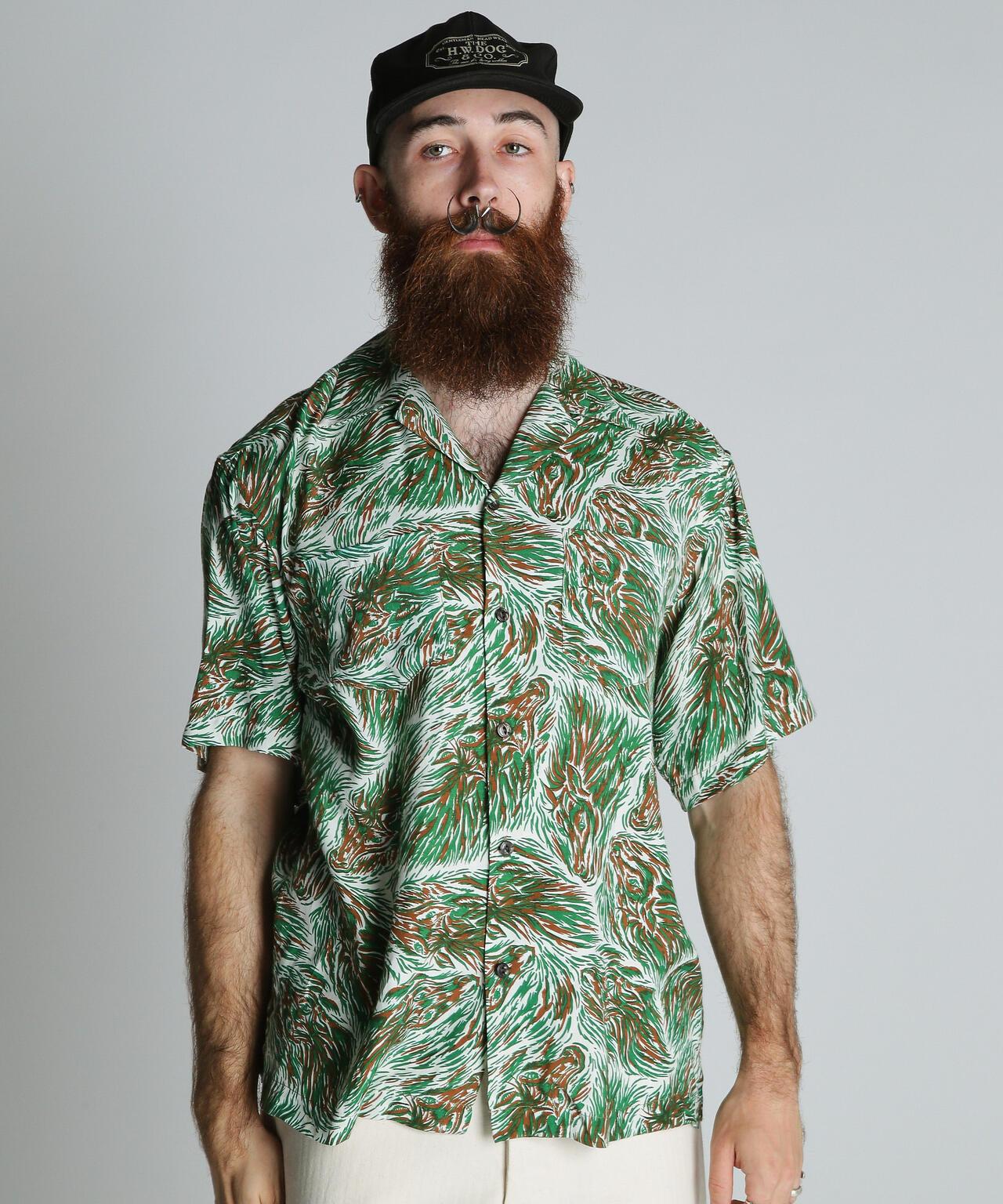 馬圖案 人造纖維 HORSE RAYON SHIRT 襯衫
