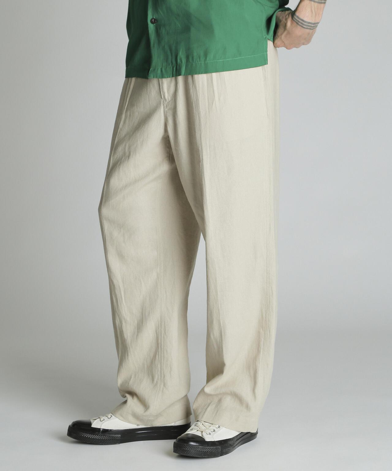 LINEN TROUSERS 亞麻長褲