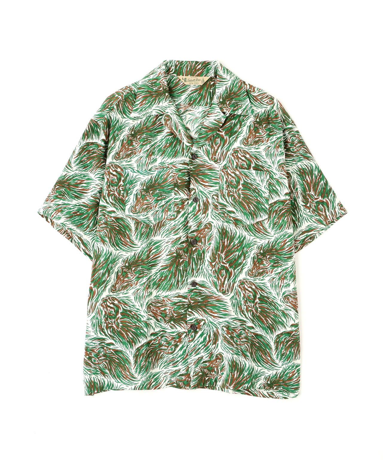 馬圖案 人造纖維 HORSE RAYON SHIRT 襯衫