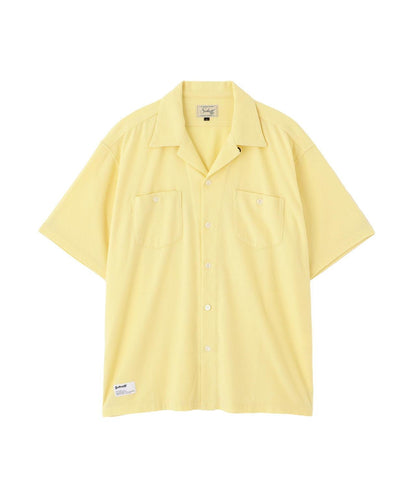 HV PLAIN WORK SHIRT 麻粘膠素色工裝襯衫