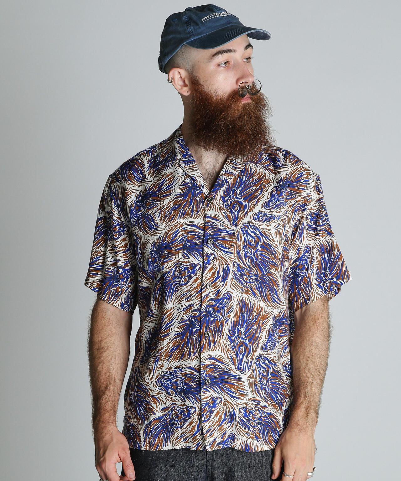 馬圖案 人造纖維 HORSE RAYON SHIRT 襯衫