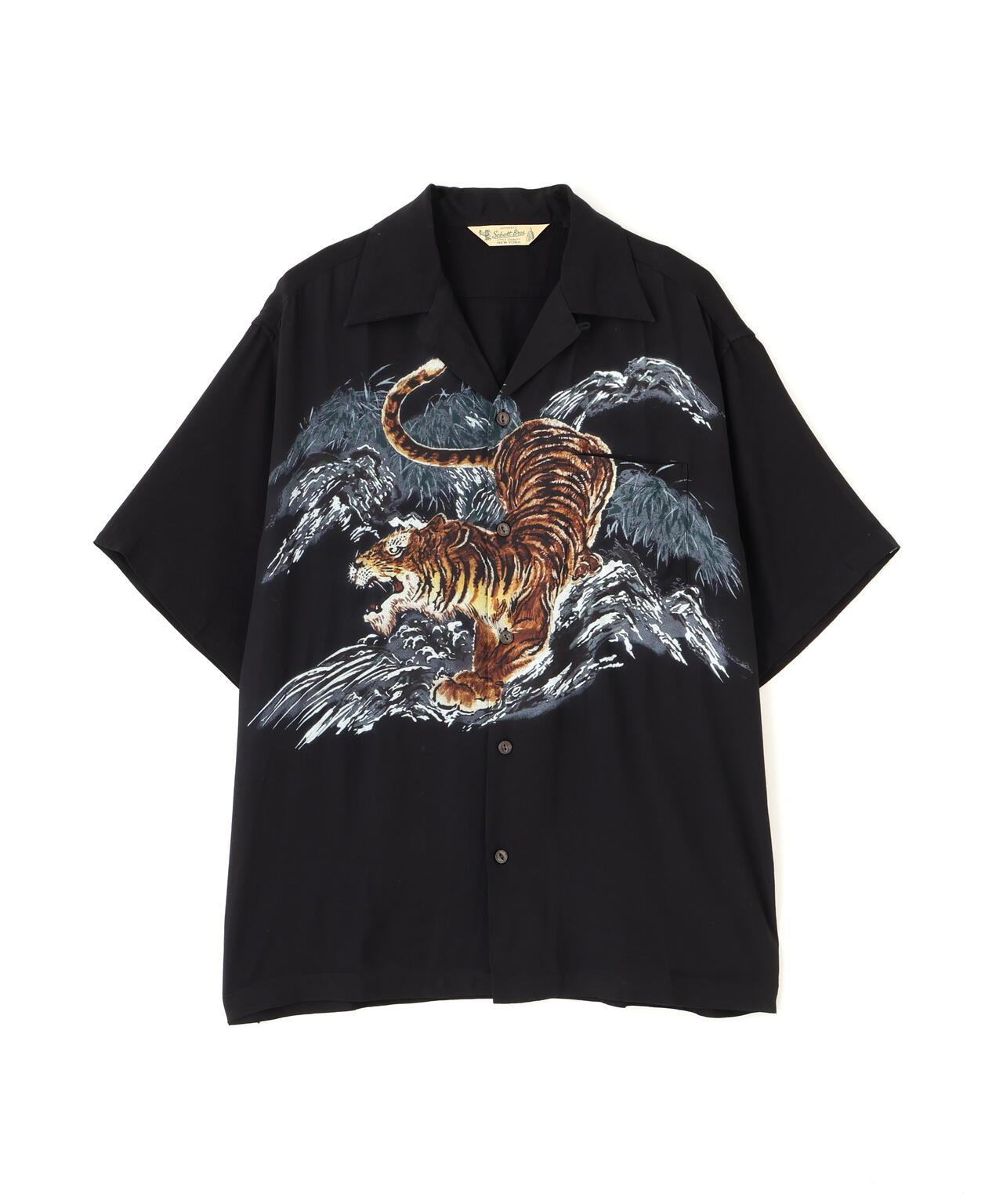 TIGER RAYON SHIRT 老虎圖案 人造絲 襯衫