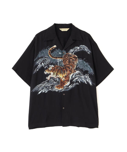 TIGER RAYON SHIRT 老虎圖案 人造絲 襯衫