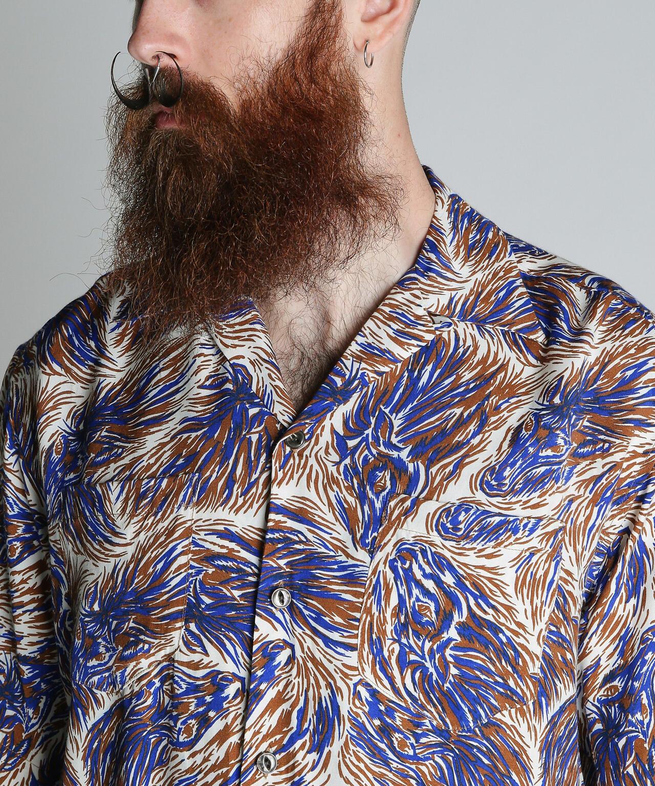 馬圖案 人造纖維 HORSE RAYON SHIRT 襯衫