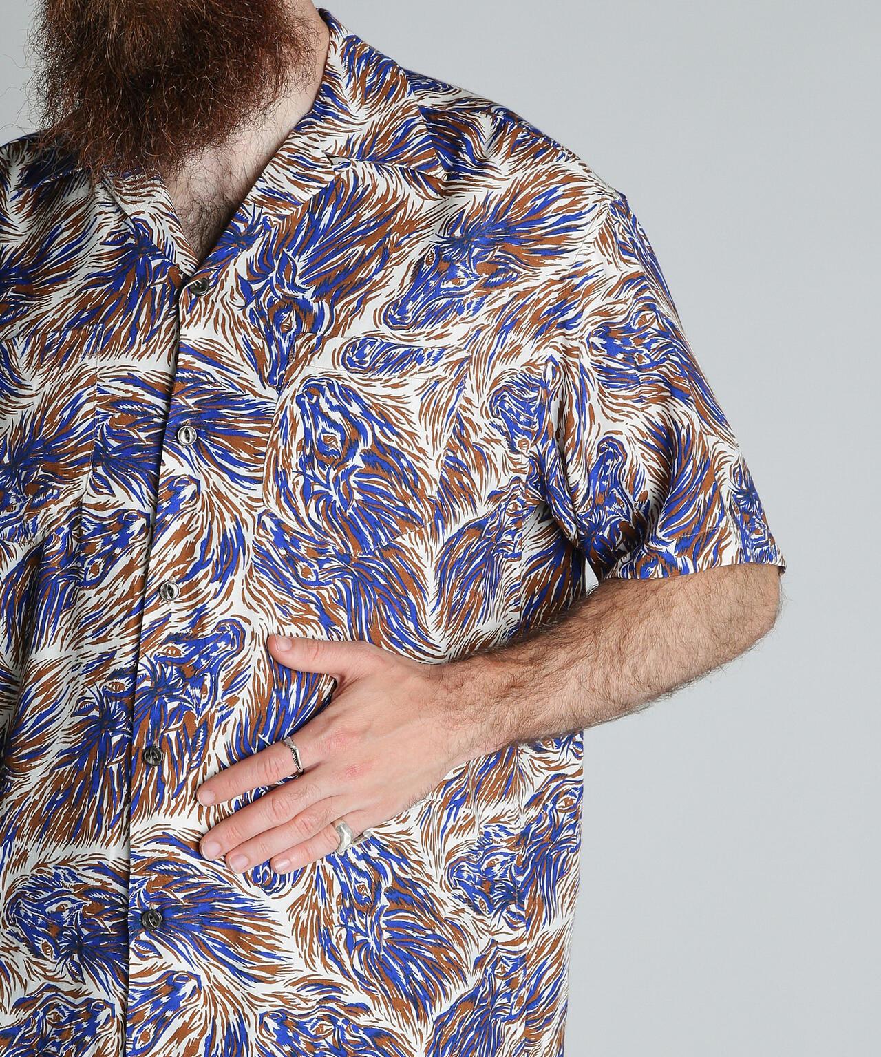 馬圖案 人造纖維 HORSE RAYON SHIRT 襯衫