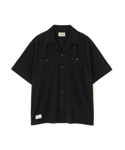HV PLAIN WORK SHIRT 麻粘膠素色工裝襯衫