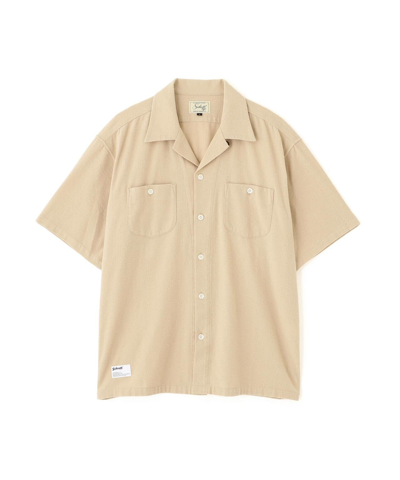 HV PLAIN WORK SHIRT 麻粘膠素色工裝襯衫