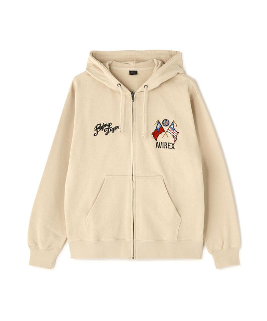 EMB F-TIGERS ZIP UP HOODIE 連帽拉鍊衛衣