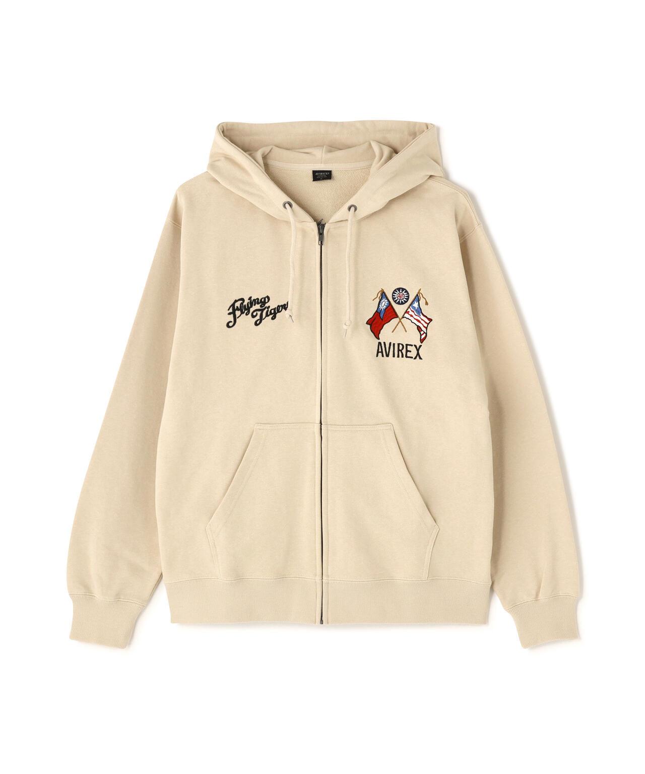 EMB F-TIGERS ZIP UP HOODIE 連帽拉鍊衛衣