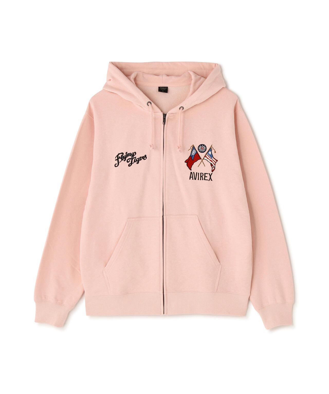 EMB F-TIGERS ZIP UP HOODIE 連帽拉鍊衛衣