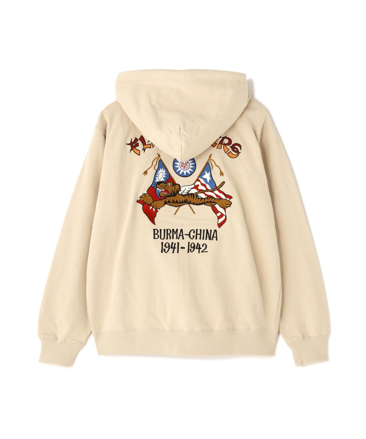 EMB F-TIGERS ZIP UP HOODIE 連帽拉鍊衛衣