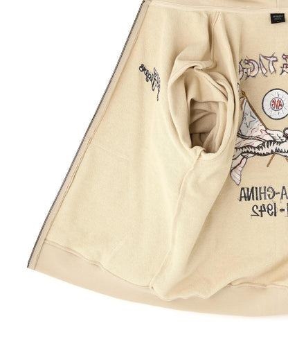 EMB F-TIGERS ZIP UP HOODIE 連帽拉鍊衛衣