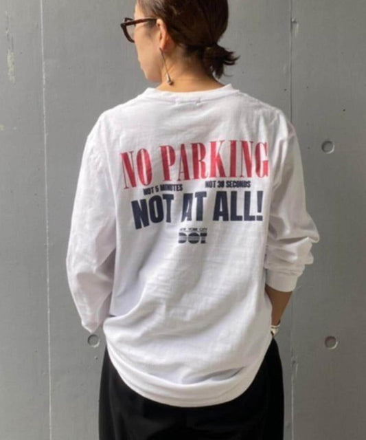 GOOD ROCK SPEED NYC NO PARKING 印花長袖T恤 UNISEX