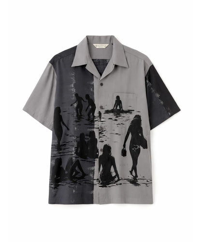 BEACH GIRLS RAYON SHIRT 海灘女孩印花 人造絲襯衫