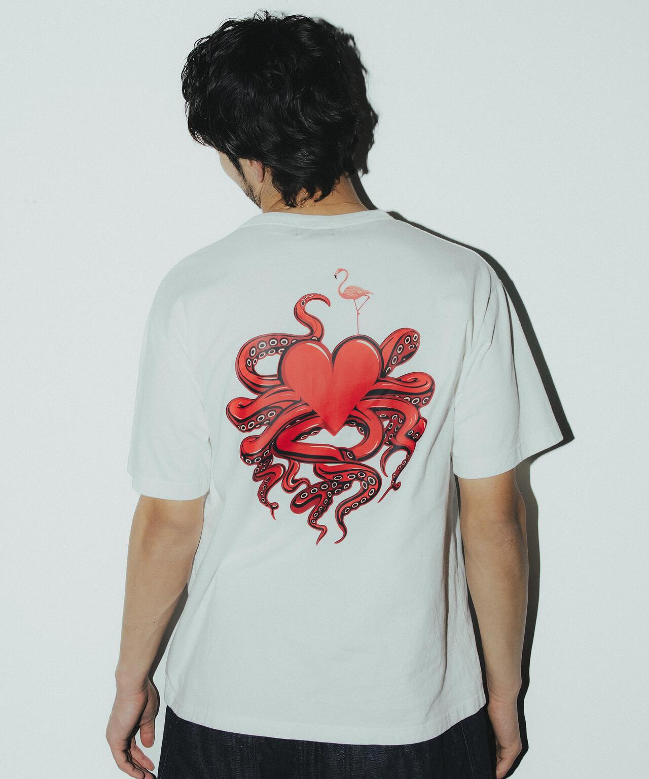 HEART OCTOPUS T-SHIRT 心形章魚圖案T恤