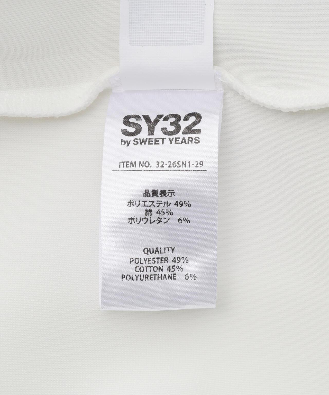 SY32 by SWEET YEARS /エスワイサーティトゥ バイ スィートイヤーズ/ ACTIVE S/S ZIP HOODIE 短袖拉鍊連帽衫
